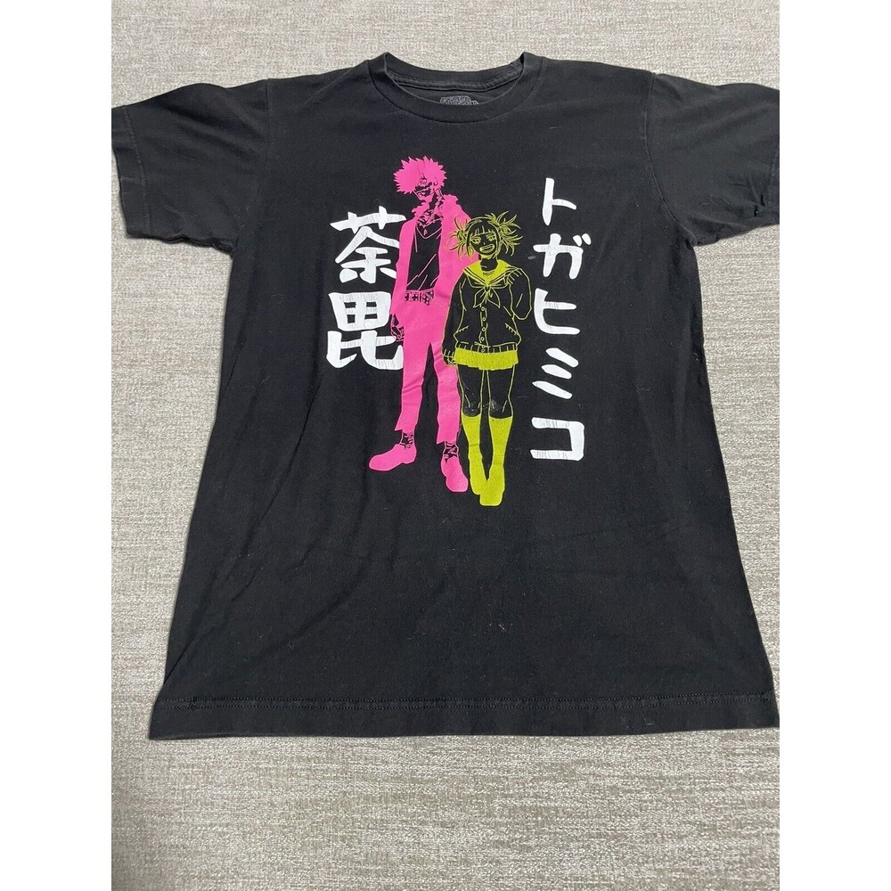 My Hero Academia Shirt Mens Small S Black Crew Neck Short Sleeve Cotton T-Shirt